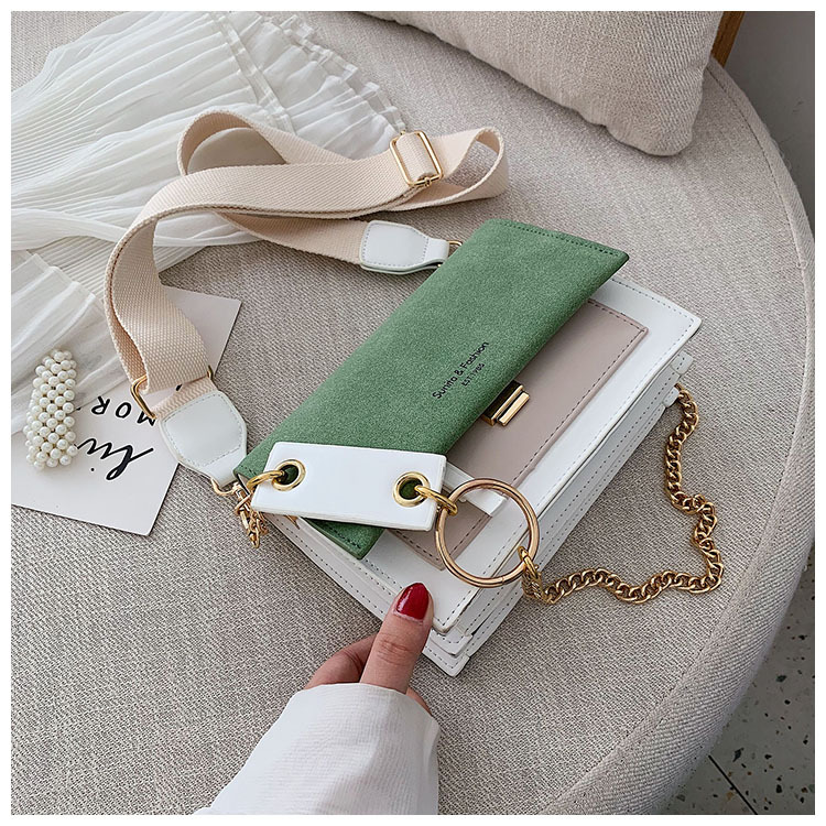 Fashion Hit color Crossbody Small Square Bag