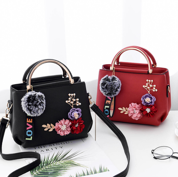 Color flowers shell Women's tote Leather Clutch Bag small Ladies Handbags Brand Women Messenger Bags Sac A Main Femme