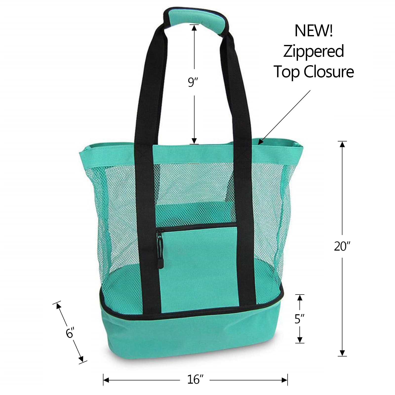 Large Capacity Canvas Single Shoulder Srorage Bag Double Layer Outdoor Travel Picnic Bag Lunch Box   With Zipper