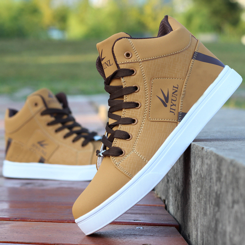 Men's High Top Sneakers Casual Skateboarding Shoes Sports Shoes Breathable Hip Hop Walking Shoes Street Shoes Chaussure Homme