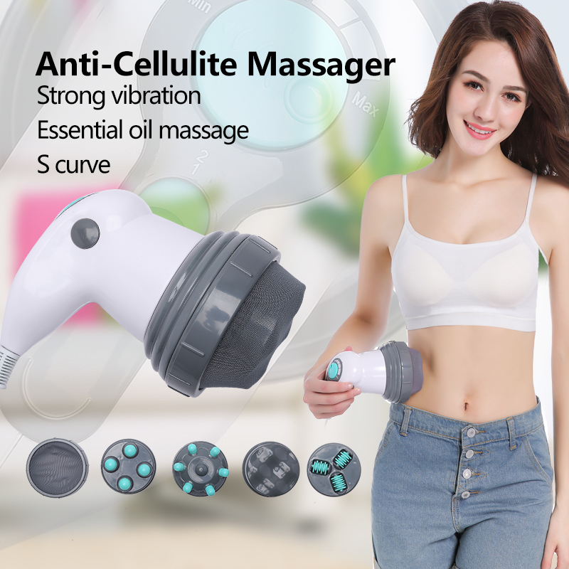 Electric Noiseless Vibration Full Body Massager Slimming Kneading Massage Roller for Waist Losing Weight