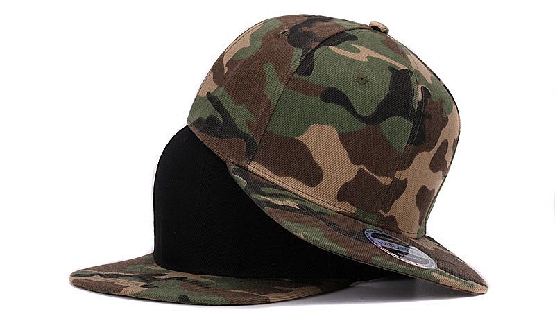 Camouflage Snapback Polyester Empty Plain Camo Baseball Hat With No Embroidery Male  And Hat For Men And Women