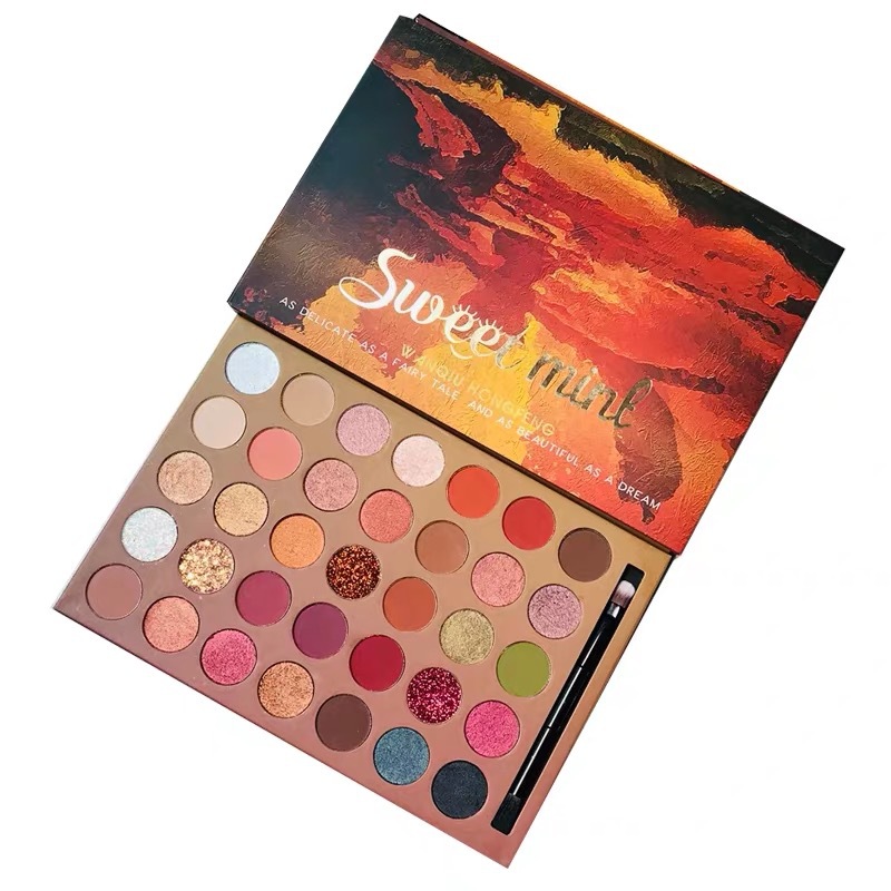 Sweet mint 35 color sequin glitter eye shadow