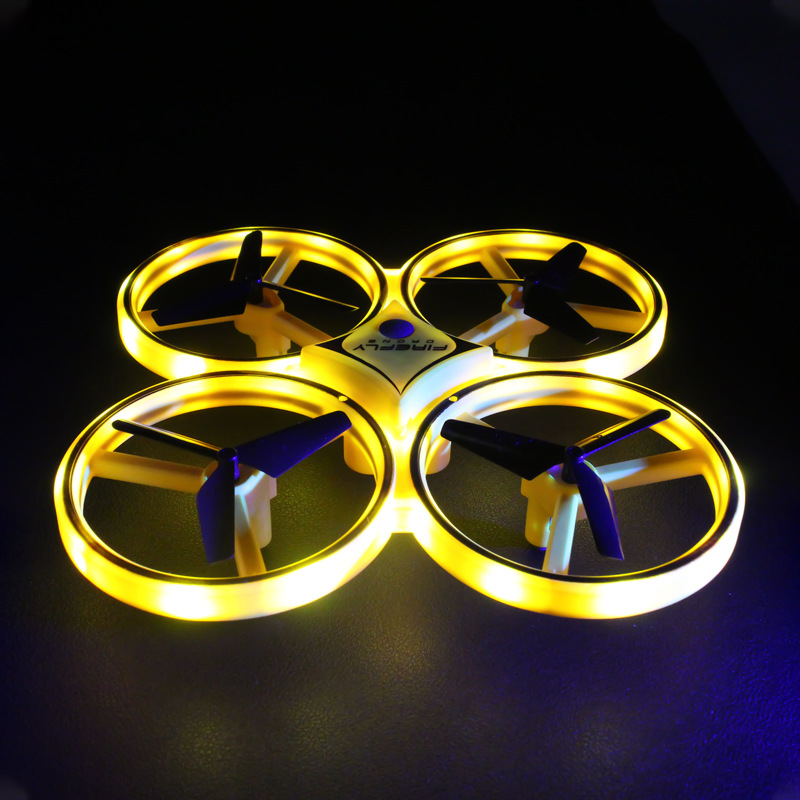 Ufo induction aircraft children's watch remote control suspension drone light gesture induction toy
