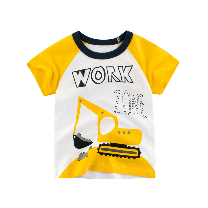 Children''s Short Sleeve T-shirt, Cotton Baby Clothes, Boys''Summer Dresses Wholesale 2021 New Korean Version Children''s Dresses One Substitute