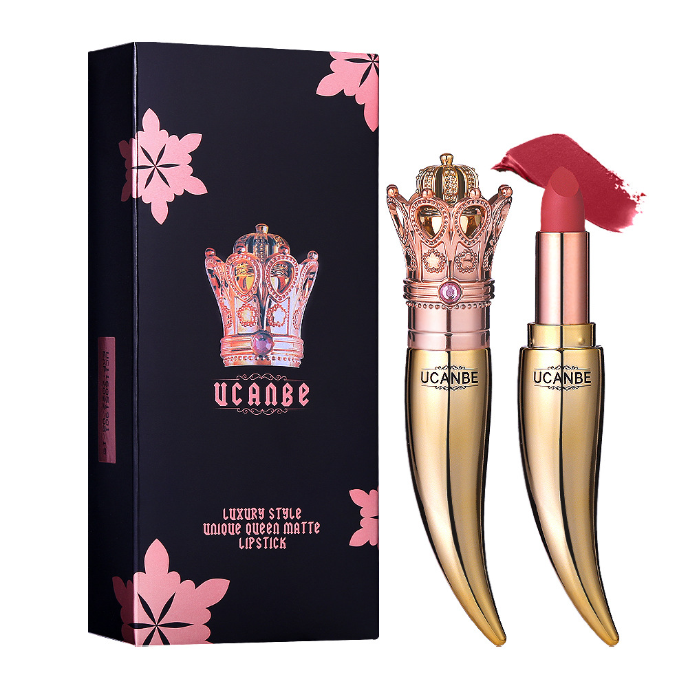 Matte durable gold lipstick