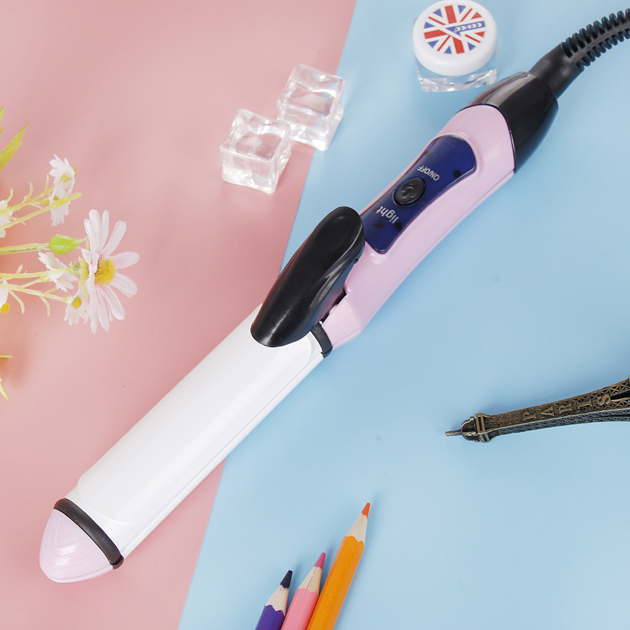 Roll straight hair straightener