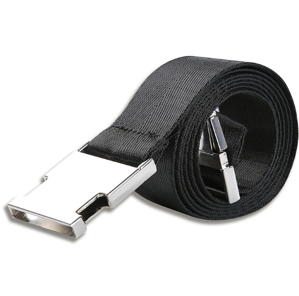 Ins with the same paragraph versatile student belt daily match long belt female retro classic black canvas belt