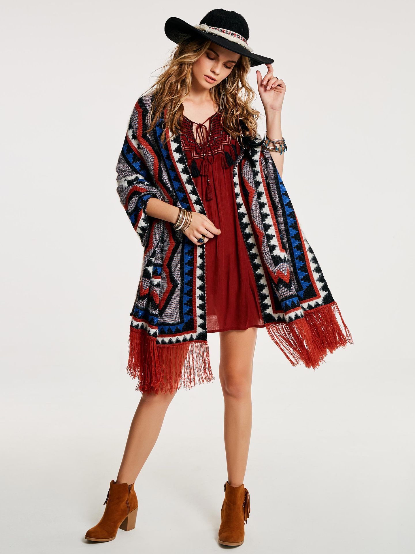Knitting cardigan sweater batwing coat