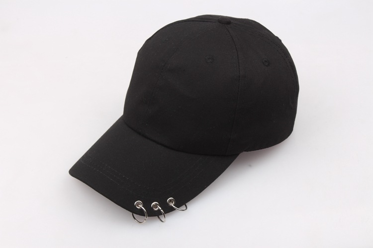 Explosion models new pin Korean version of the three ring pin baseball cap outdoor leisure wild couple fashion cap