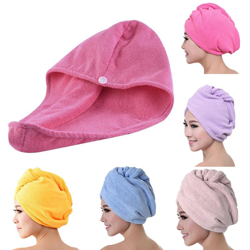 Double-sided coral velvet dry hair cap
