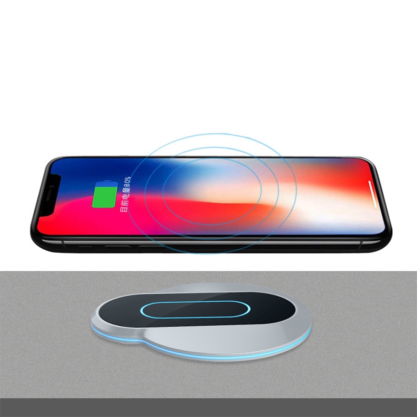 Embedded desktop wireless charging