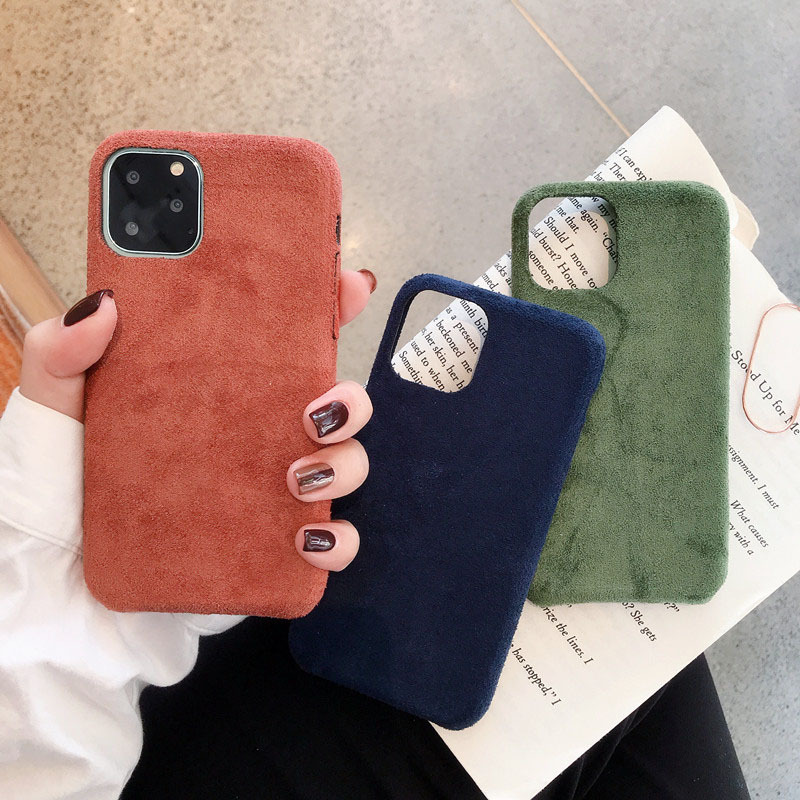 Solid color velvet case