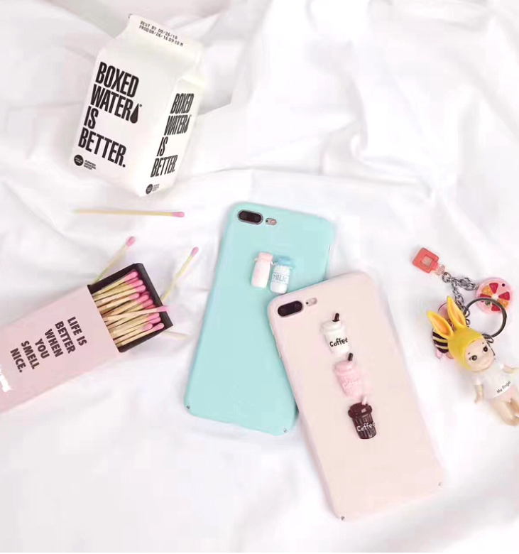 Simple frosted milk bottle mobile phone case