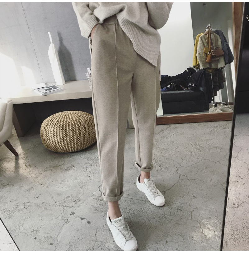 Women's woolen harem pants