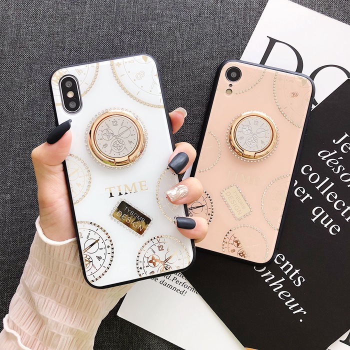 Compatible With Clock Dial Glass Phone Case