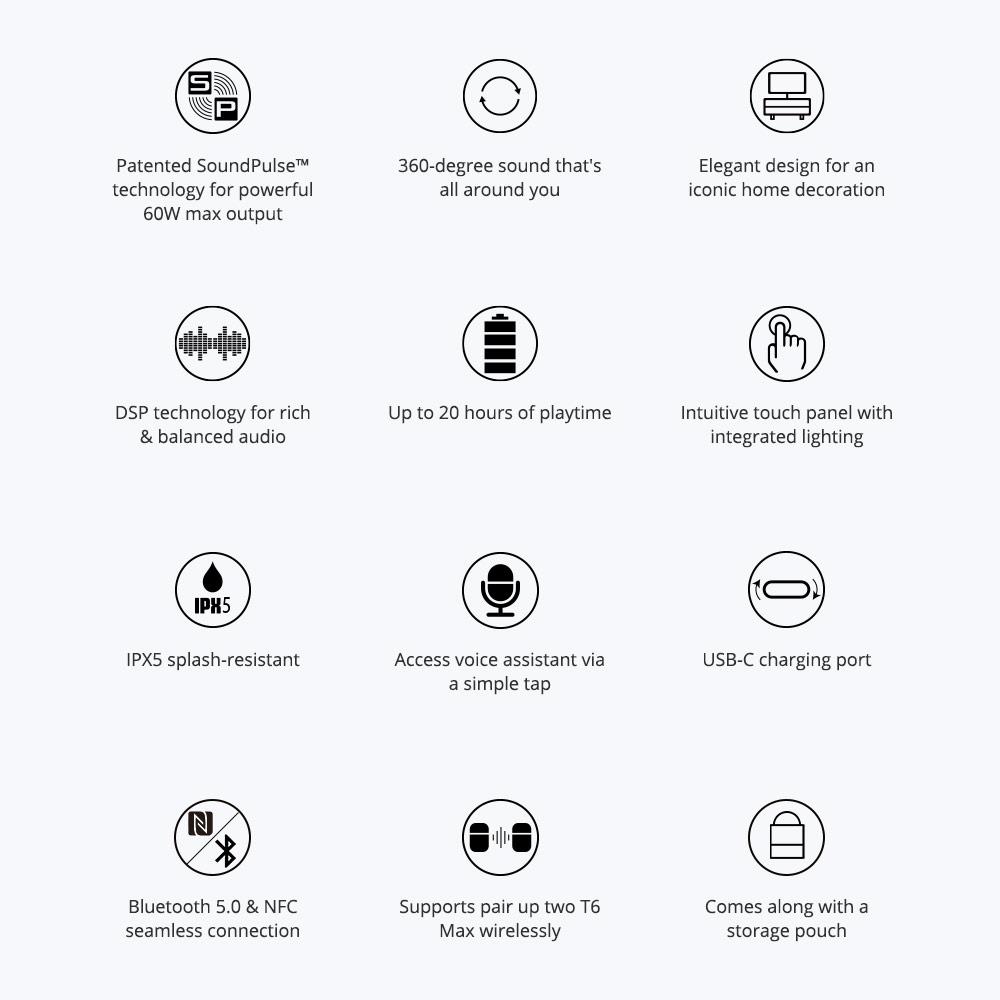 Bluetooth högtalare 60W Tronsmart