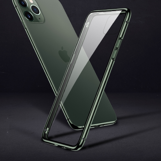 Double-sided glass phone case