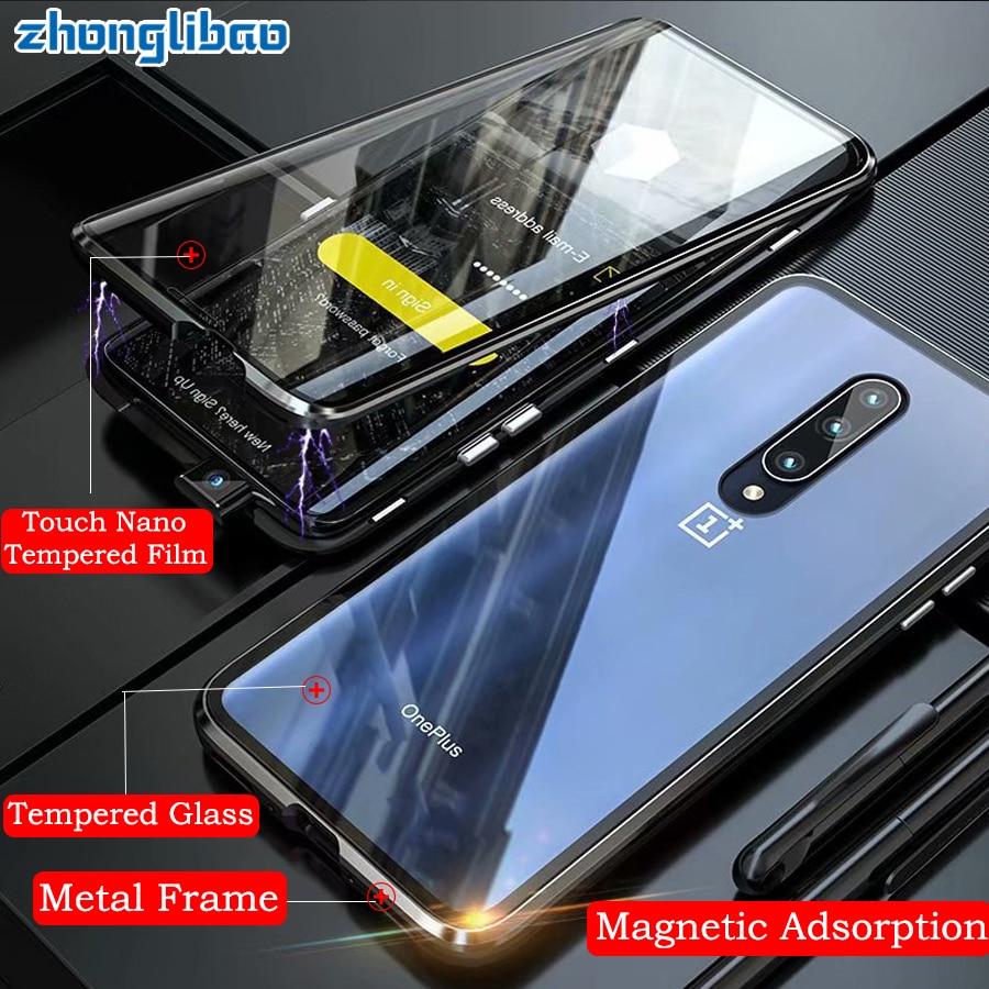 Magnetic Adsorption Metal Case for One plus 7 Pro
