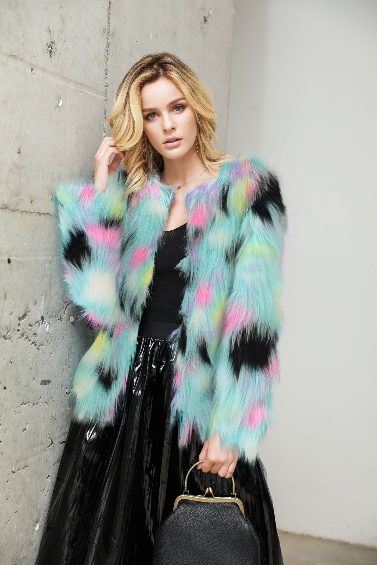 Imitation fur coat