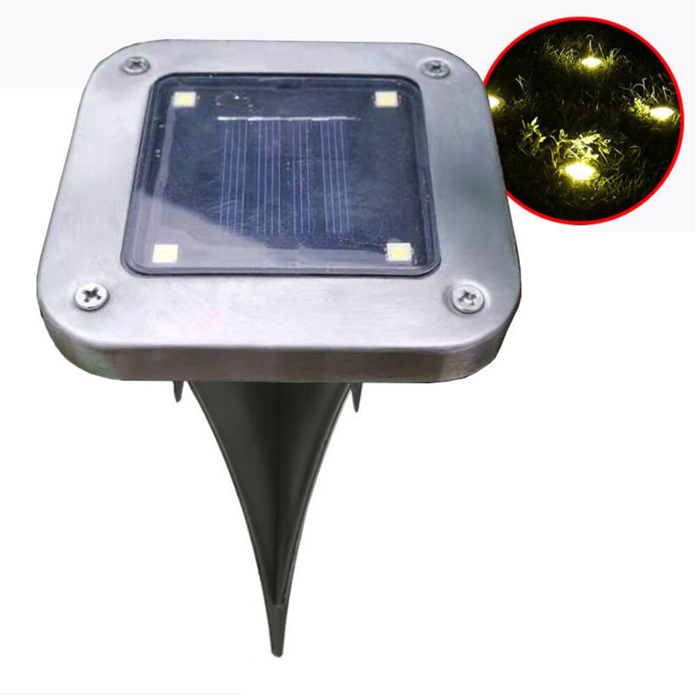 New 4LED solar buried square buried light