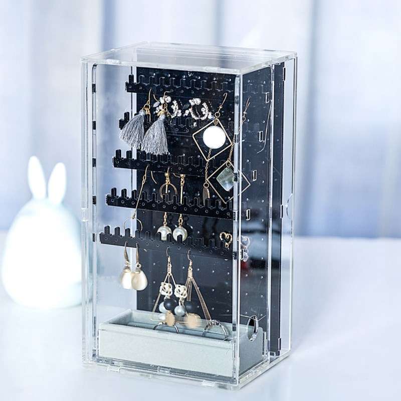 Acrylic Multifunctional Smart Ring Storage Box High-end Jewelry Storage Box Earrings Watch Necklace Display Stand