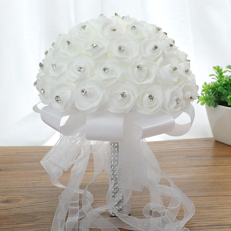 Artificial Wedding Bouquets Hand Made Rose Flower 