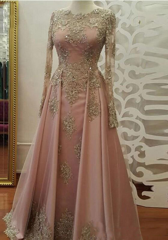 Lace evening dress