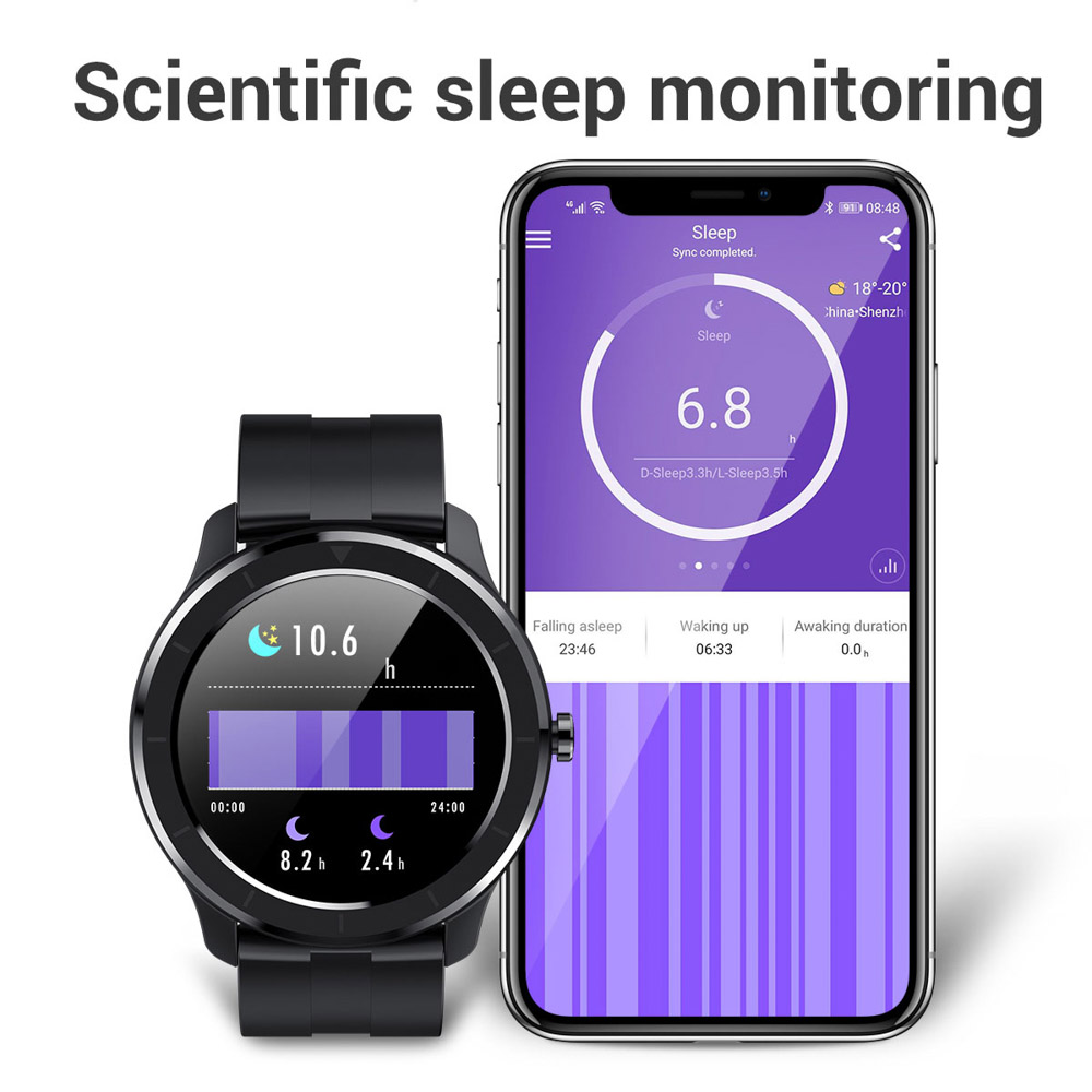 Smart Sports Watch with Full Touch Screen Detect Heart Rate and Blood Pressure