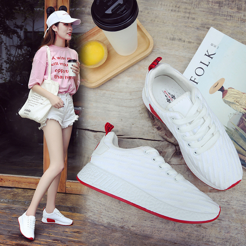 Breathable And Comfortable Low-cut White Shoes