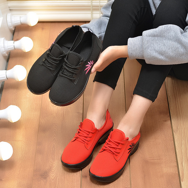 New Women's Casual Square Dance Shoes Sports Shoes