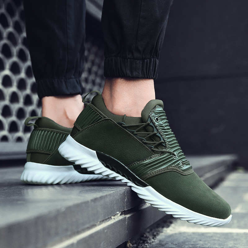 Set Foot Suede Korean Style Trendy Shoes Sneakers Men