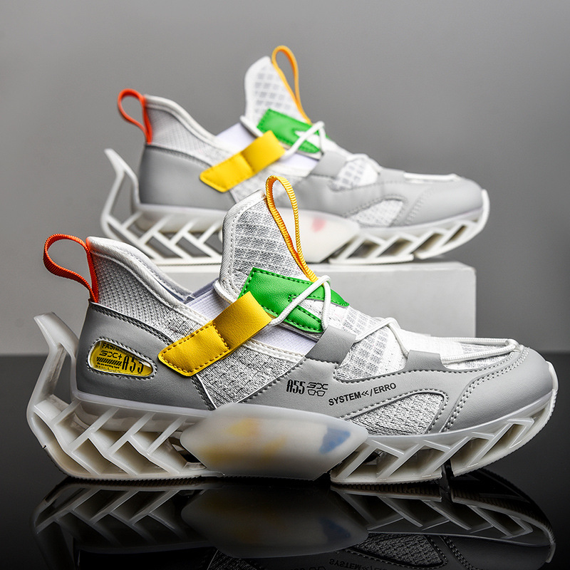 Spring Men's Shoes 2021 New Blade Shoes Men's Trendy Shoes Shock Absorption Running Shoes Summer Breathable Sports Shoes One Generation