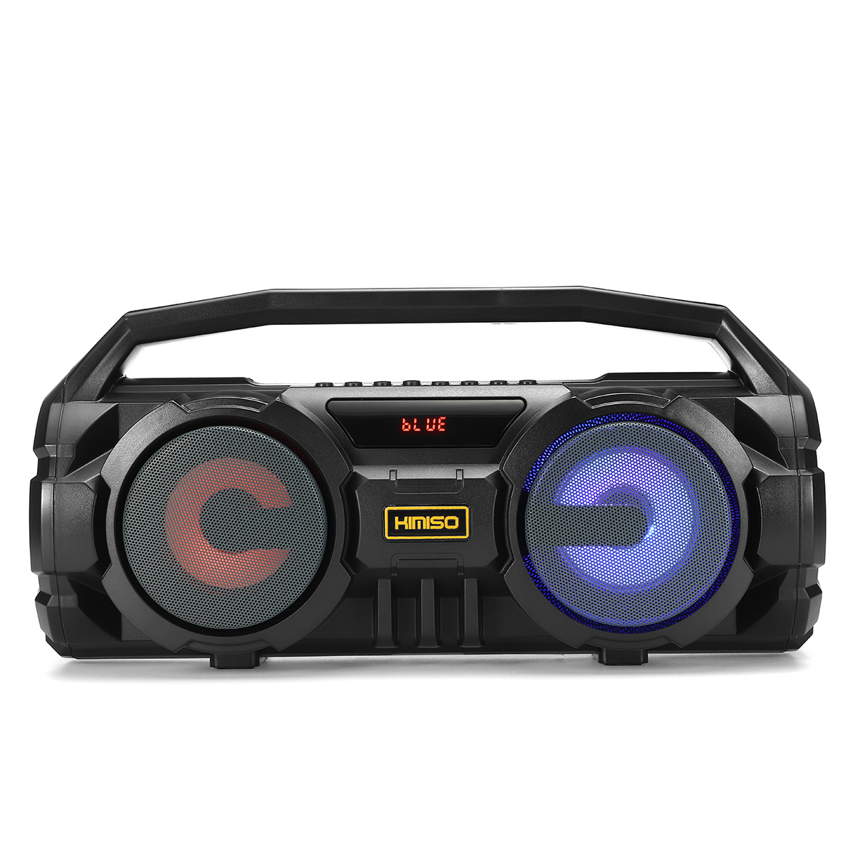 KM-S1 Portable bluetooth 5.0 Speaker 10W Stereo Bass Colorful LED Light Loudspeaker with Mic