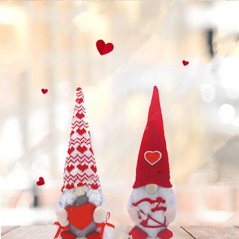 Valentine's Day Cupid Love Faceless Doll Window Decoration