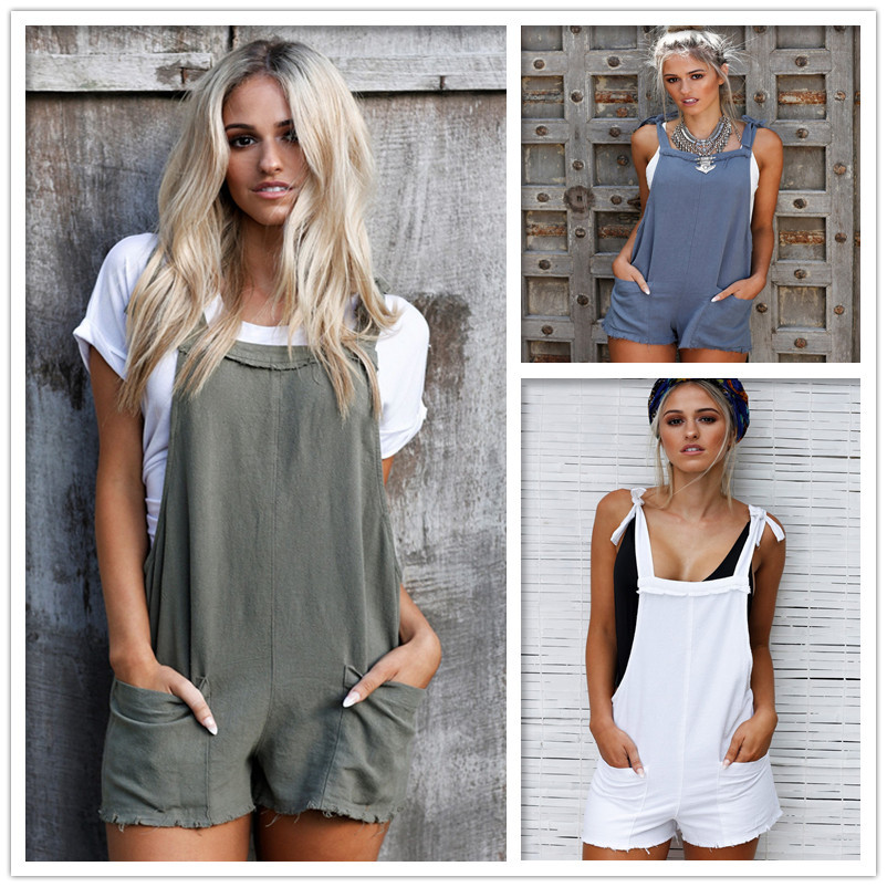 2021 Summer Amazon AliExpress Explosive Strap Fashion Trend Personality Jumpsuit Shorts