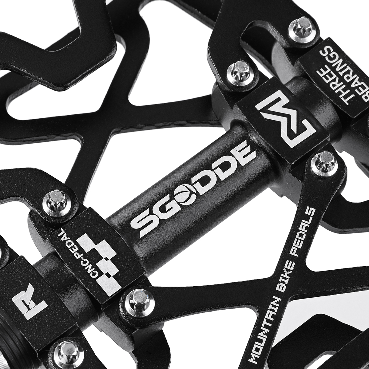SGODDE 1 Pair Bike Pedals Aluminum Alloy Cycling Bicycle Platform Anti-slip Bicycle Pedal