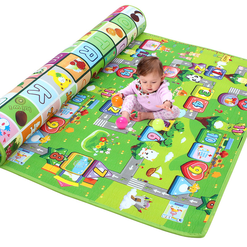 1.2/1.5/2x1.8m Waterproof Non-slip Baby Kids Floor Play Mat Children Game Blanket Crawling Carpet Cushion Pad