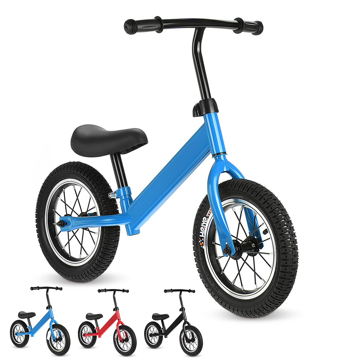 Kids Balance Bike Adjustable Seat Children Walking Training Bicycle Baby Toddler Christmas Gift
