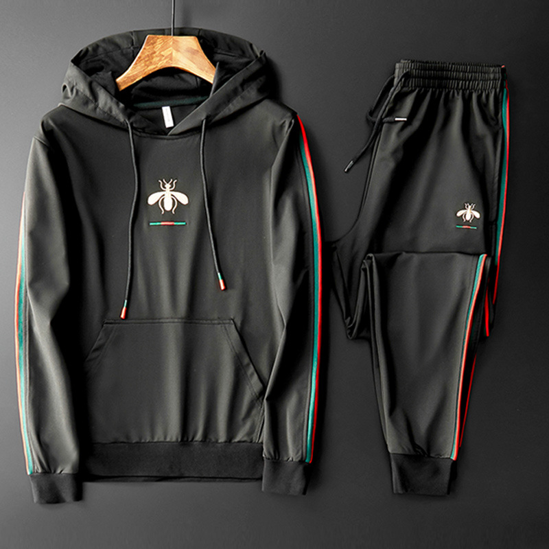 Sweater Hooded Print Set