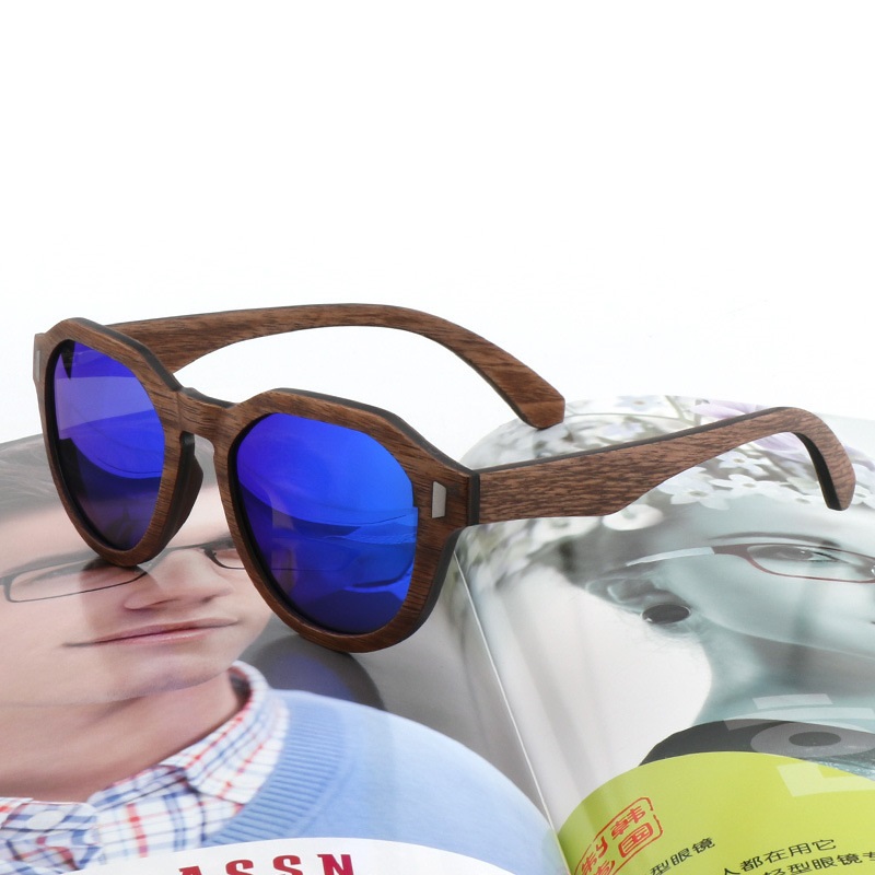 Retro Fashion Wooden Polarized Sunglasses Unisex