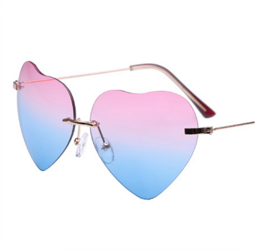 Fun Hippie Heart Shaped Sunglasses