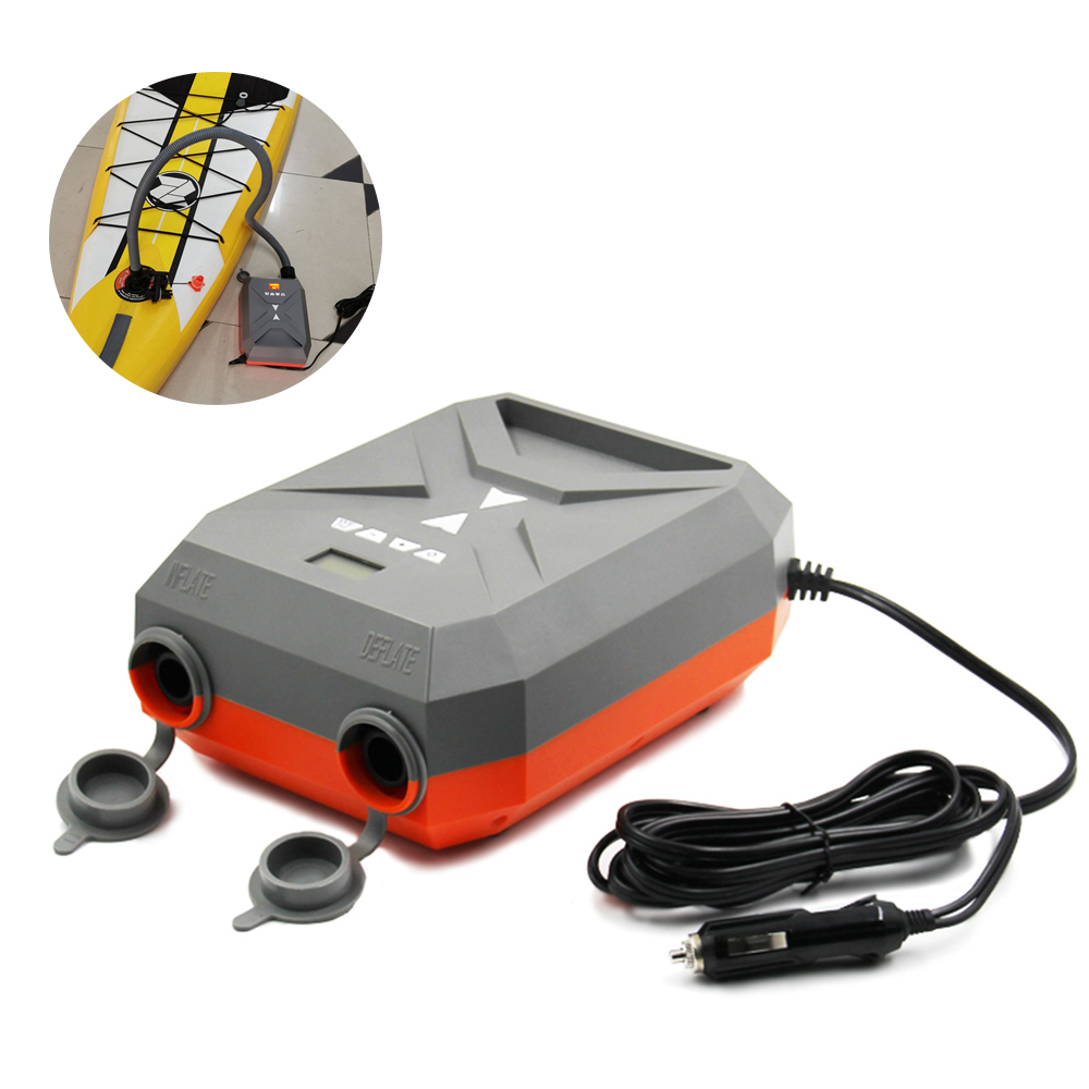 ZANLURE 20PSI 12V Electric Inflatable Air Pump Dual Stage Rubber Fishing Boat Inflatable Pump Stand Up Paddle Surfing Board Pump