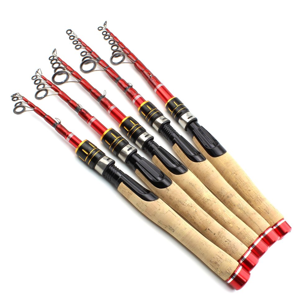 Retractable straight fishing rod