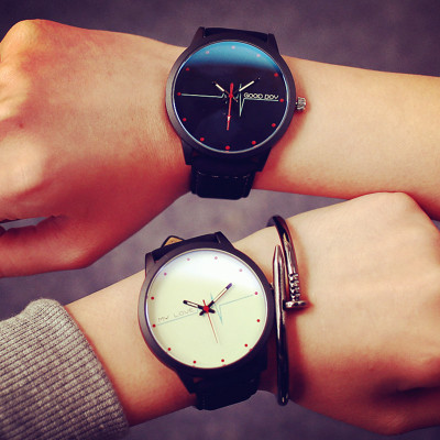 South Korea Harajuku retro casual and simple blue glass ECG chaobiao Korean students watch lovers