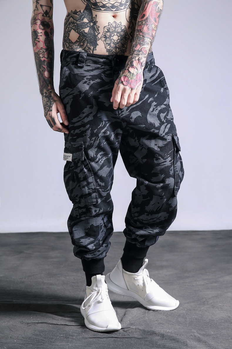 Hip hop camouflage overalls