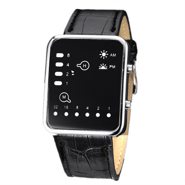 LED watch belt binary watch