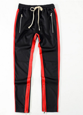 RETRO PANTS V2 - BLACK / RED
