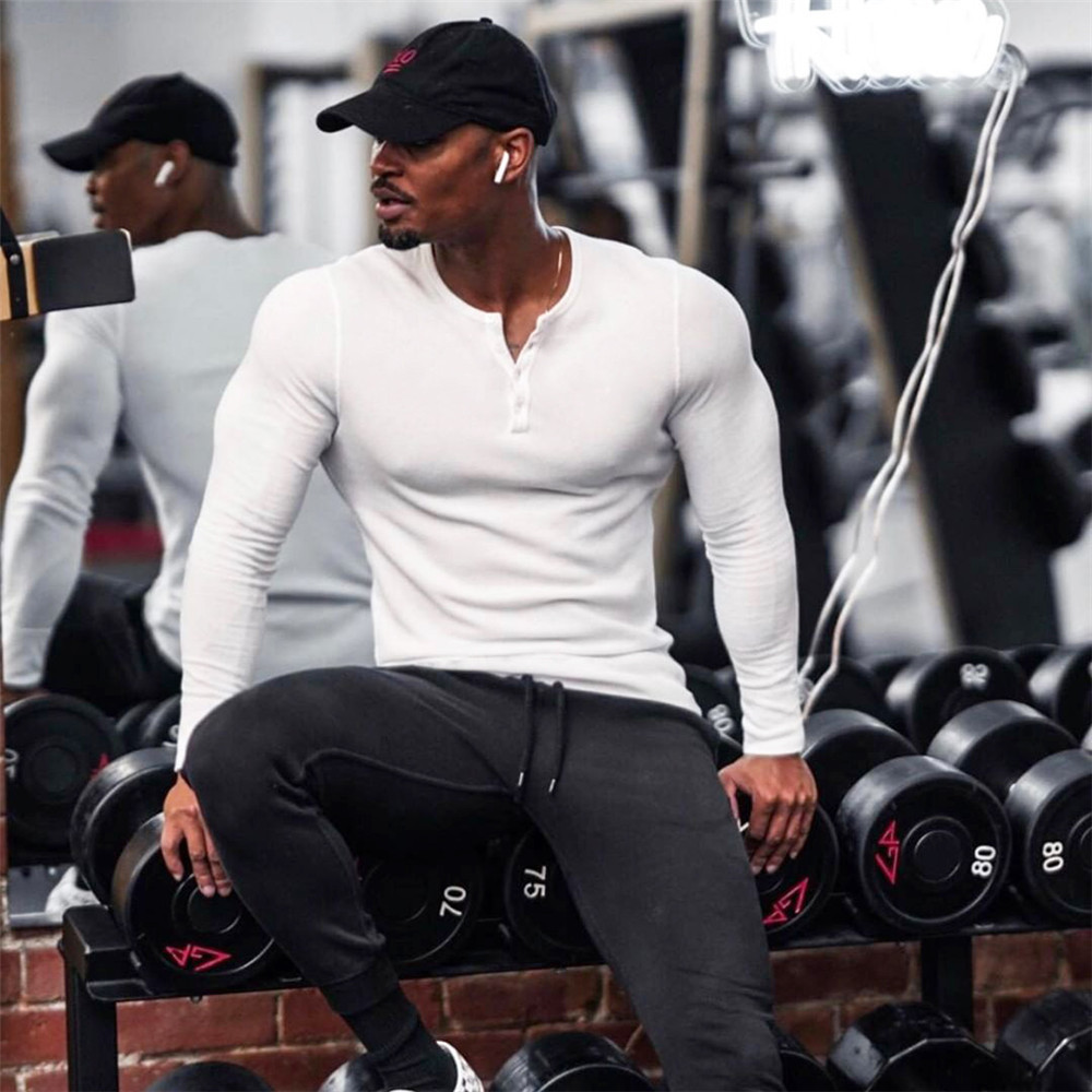 Men's Fitness Collar T-Shirt