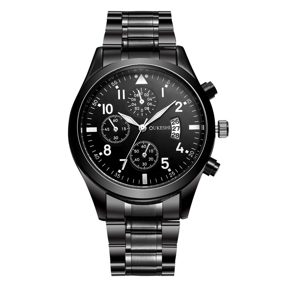 Waterproof Calendar Steel Band Watch